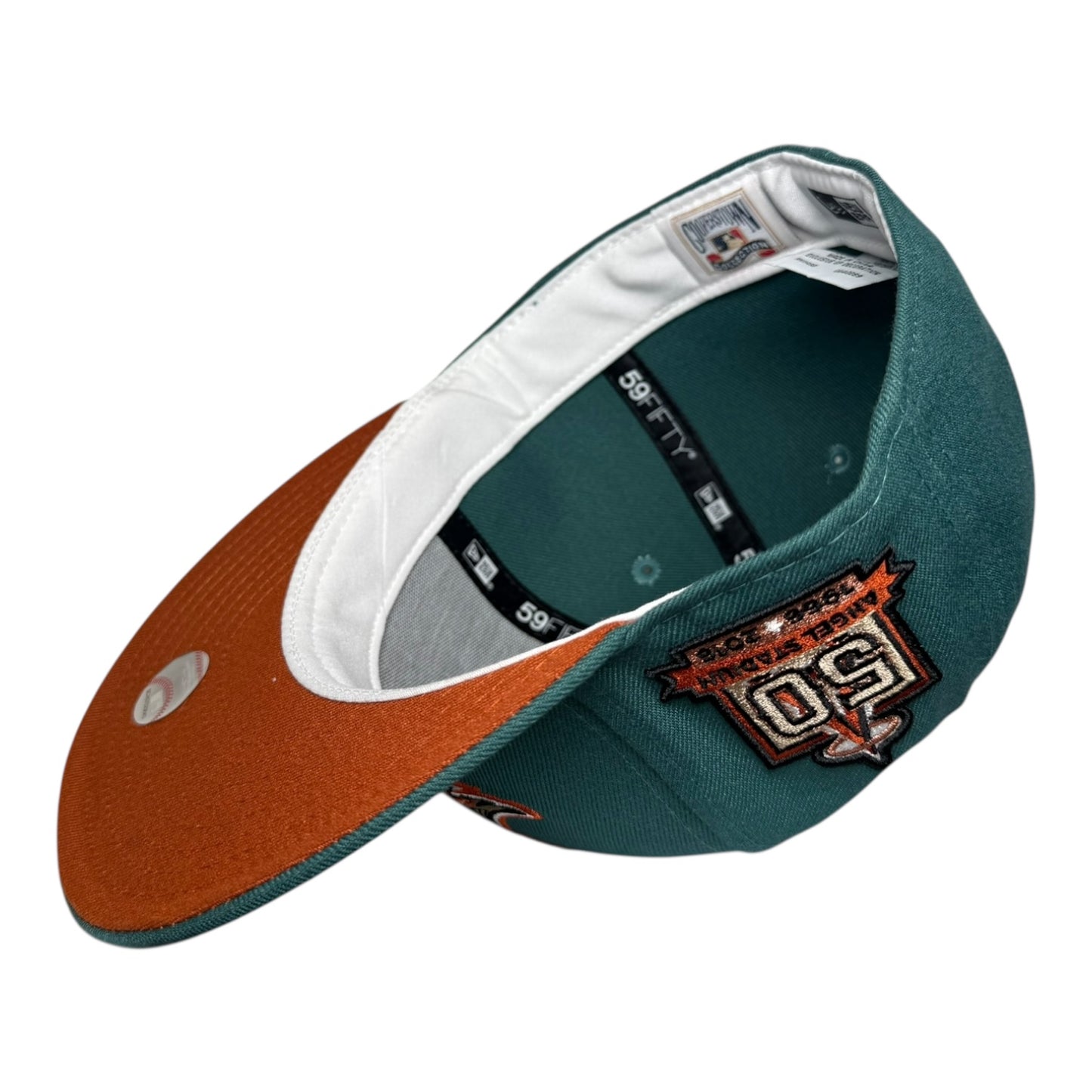 Los Angeles Angels 50th Anniversary Pine Green New Era 59Fifty Fitted Hat