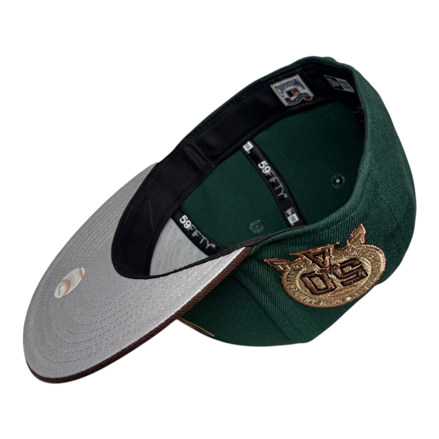 Los Angeles Angels 50th Anniversary Dark Green Bronze New Era 59Fifty Fitted Hat
