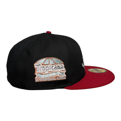 Tampa Bay Rays Tropicana Stadium Patch Black/Red New Era 59Fifty Fitted Hat