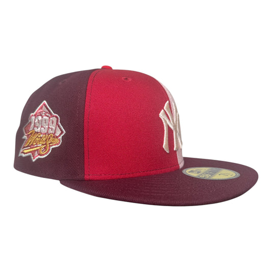 New York Yankees “🏔️ I ❤️ NY 🏔️” 1999 World Series New Era 59Fifty Fitted Hat