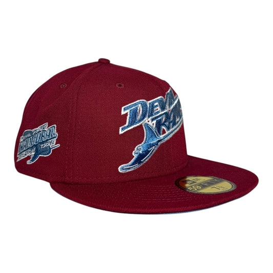 Tampa Bay Rays 1998 Inaugural Season New Era 59Fifty Fitted Hat Airforce Blue
