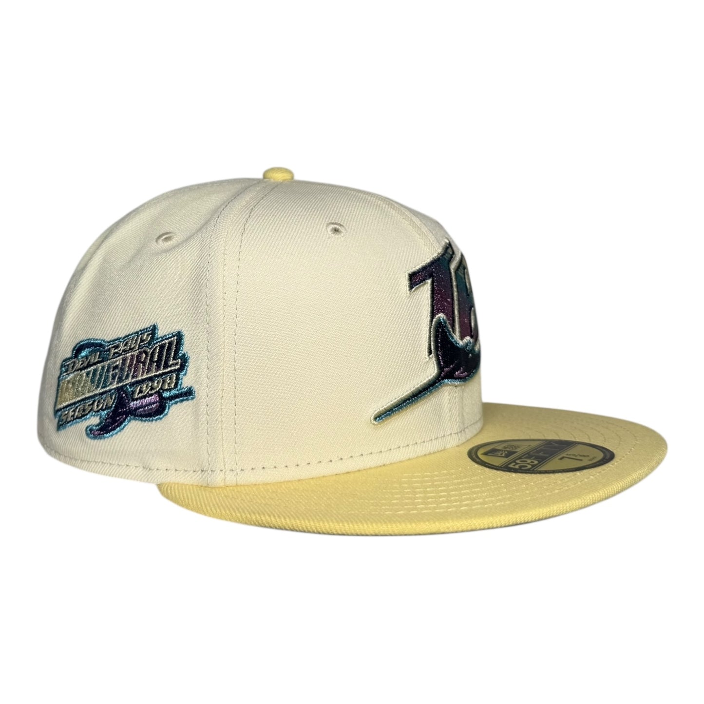 Tampa Bay Rays 1998 Inaugural Season New Era 59Fifty Fitted Hat Yellow
