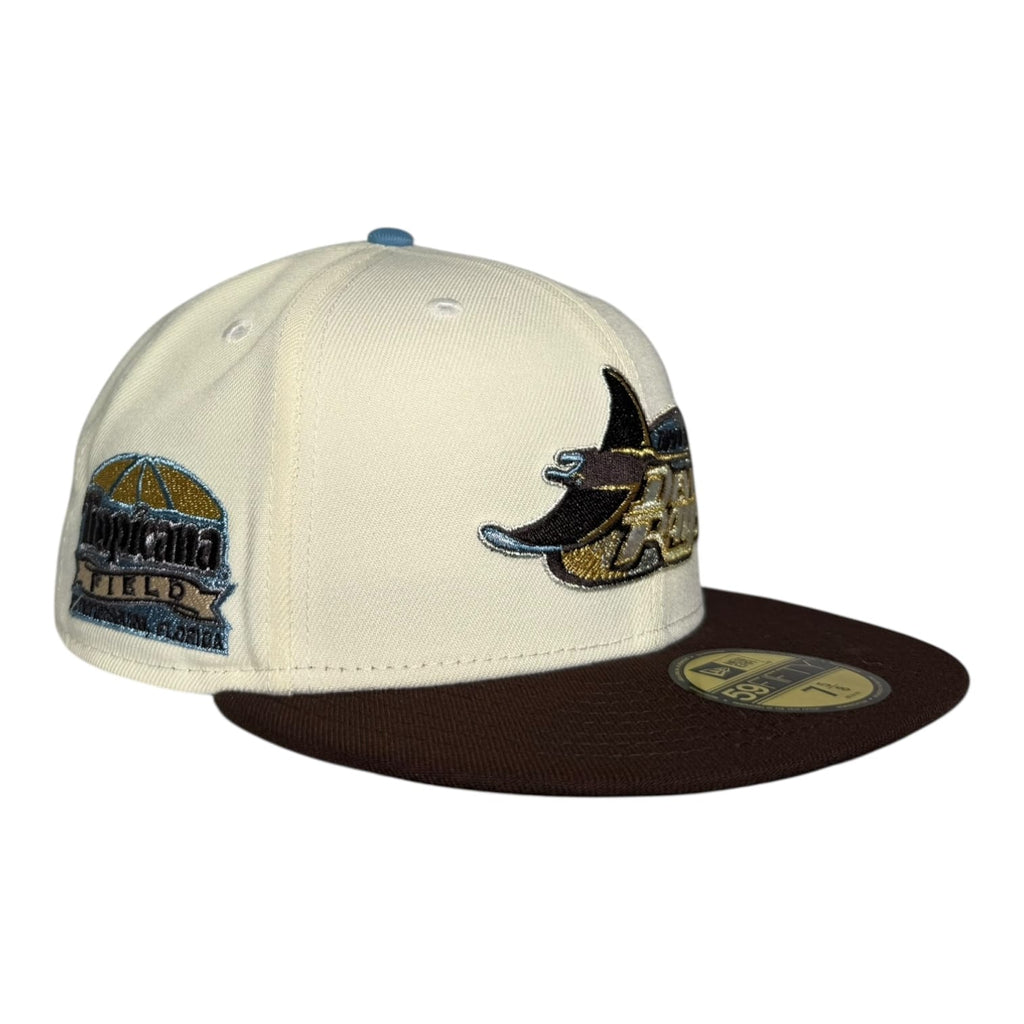 The Hat Wall Tampa Bay Rays Tropicana Field New Era 59Fifty Fitted Hat Brown