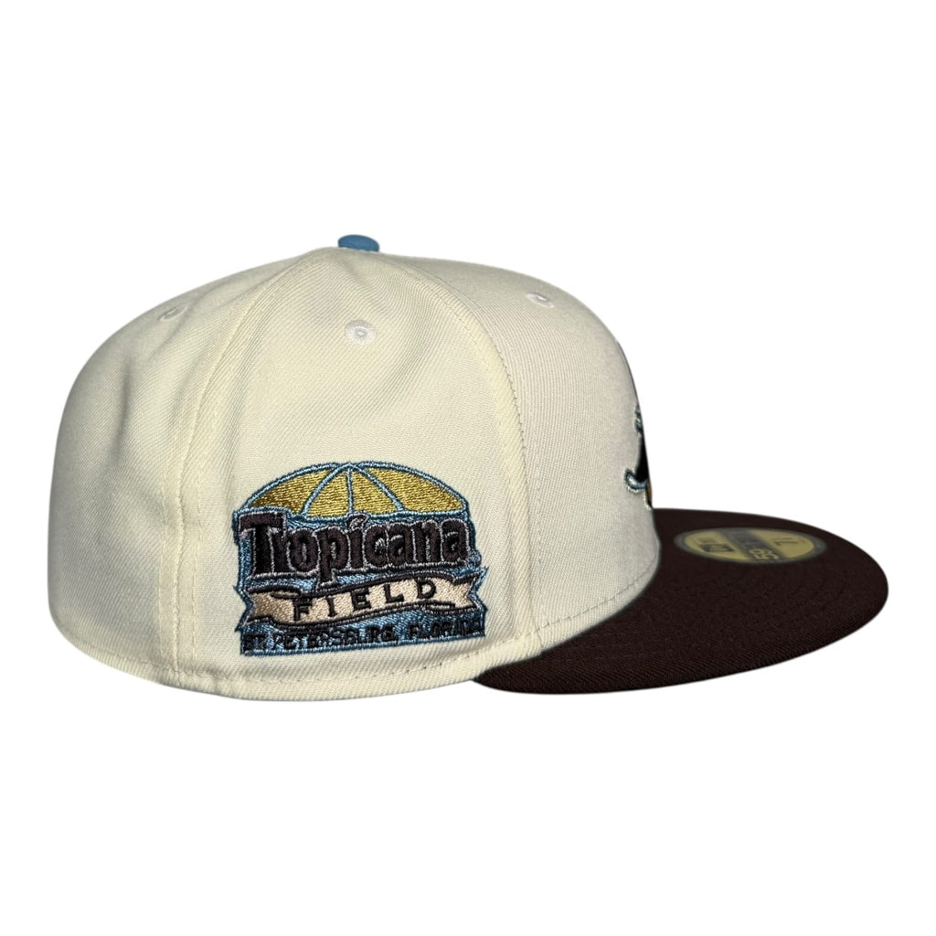 The Hat Wall Tampa Bay Rays Tropicana Field New Era 59Fifty Fitted Hat Brown