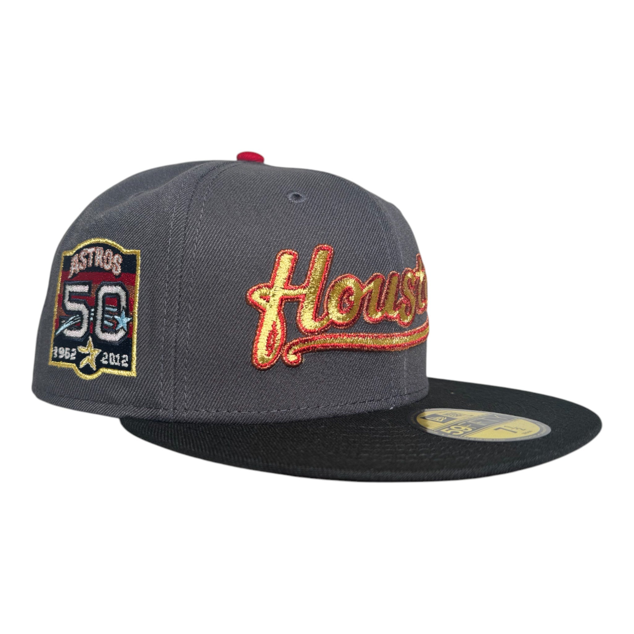 F 150 Goose 50 Year Gray Black Rushmore Houston Astros New Era Hat 5950 Fitted