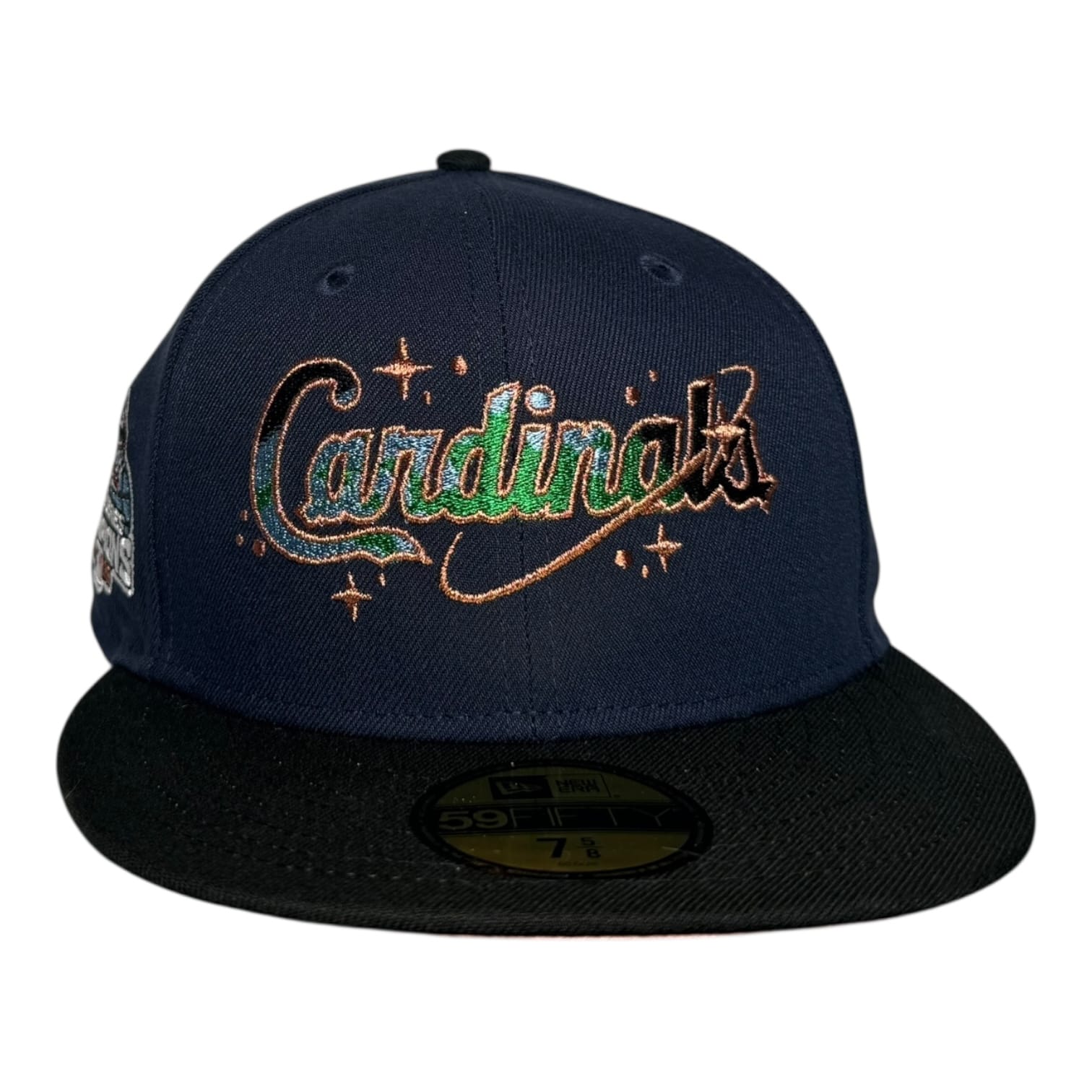 The Hat Wall St. Louis Cardinals Navy and Black Star Galaxy New Era 59Fifty Fitted Cap
