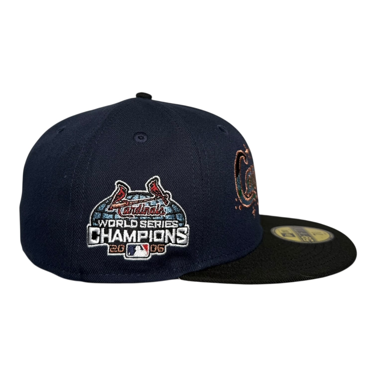 The Hat Wall St. Louis Cardinals Navy and Black Star Galaxy New Era 59Fifty Fitted Cap