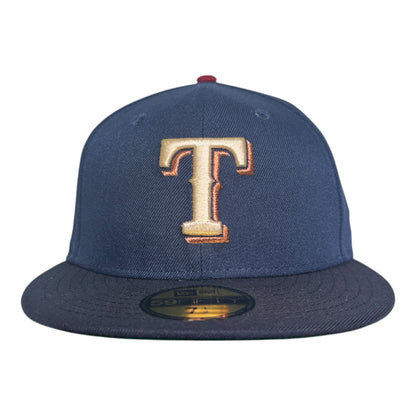Texas Rangers "Tikimon" New Era 59Fifty Fitted Hat - Sneaky 2 Tone Navy