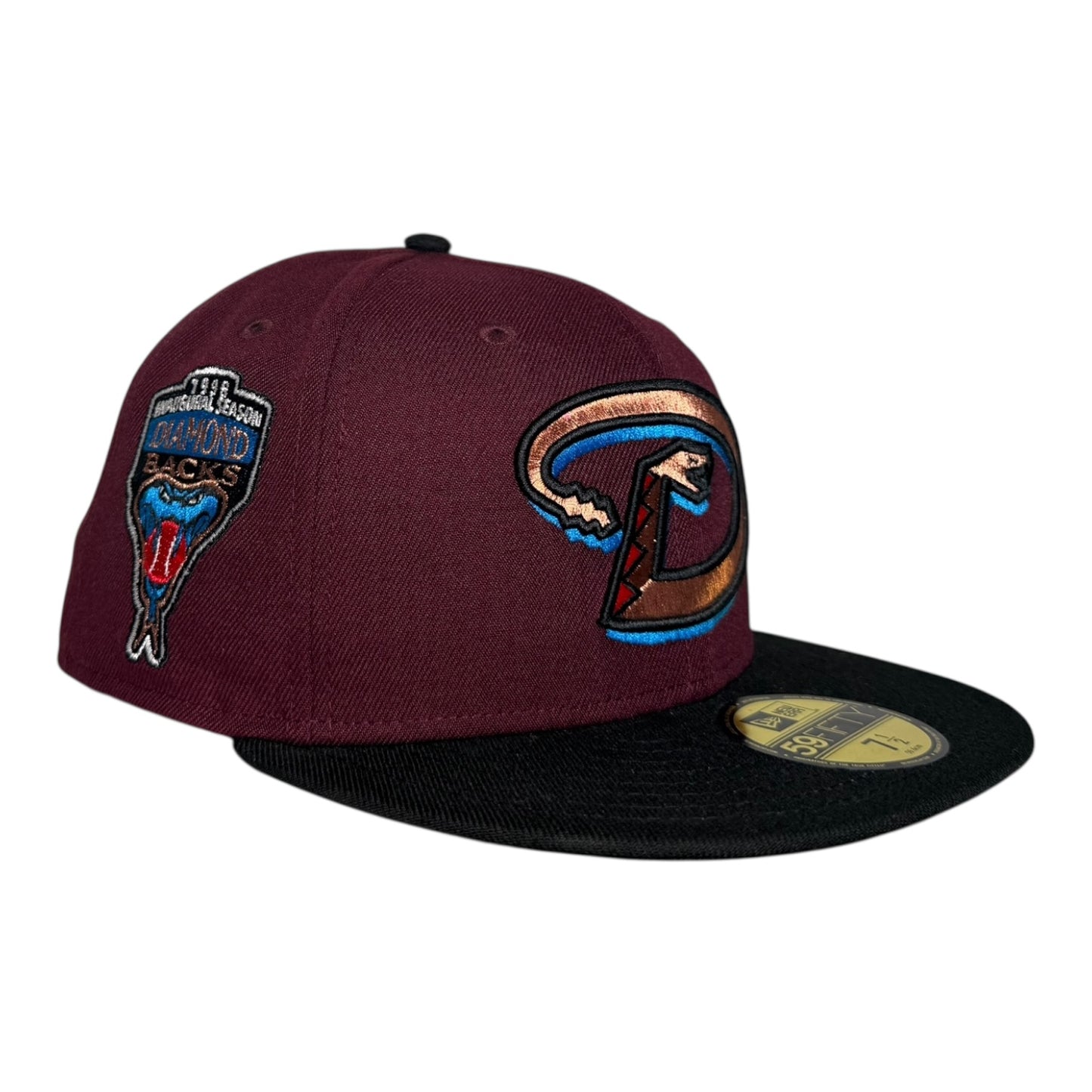 Arizona Diamondbacks 1998 Inaugural Season New Era 59Fifty Fitted Hat Maroon
