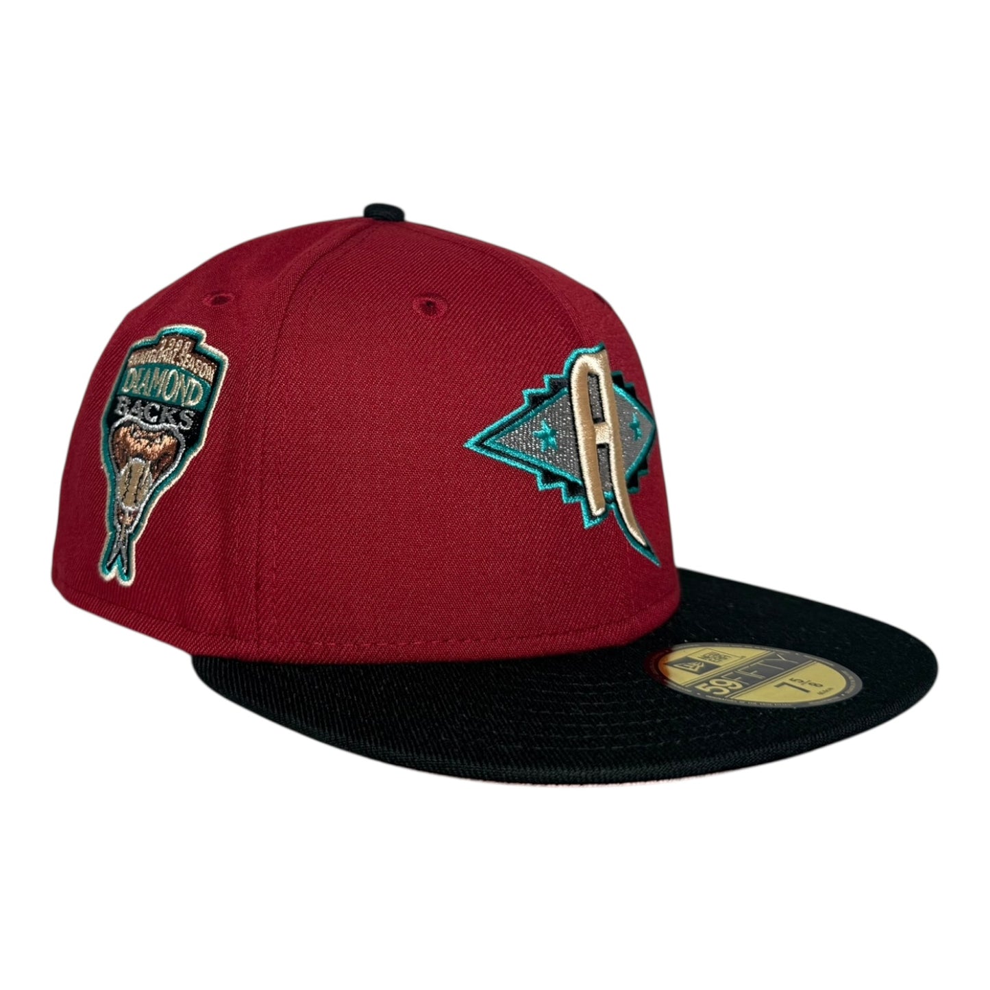 Arizona Diamondbacks "ANSWERBACKS" New Era 59Fifty Fitted Hat - Brick/Black/Pinky UV