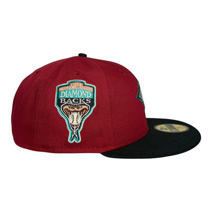 Arizona Diamondbacks "ANSWERBACKS" New Era 59Fifty Fitted Hat - Brick/Black/Pinky UV