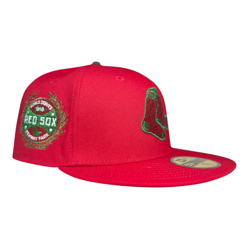 Homegame New York Boston Red Sox 1918 World Series Scarlet New Era 59Fifty Fitted Hat