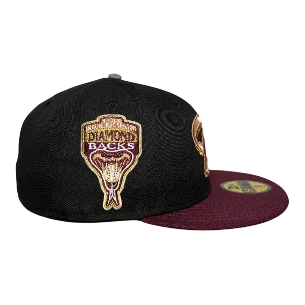 Hat Club Arizona Diamondbacks 1998 Inaugural Season Pinky UV Hat Club New Era 59Fifty Fitted Hat