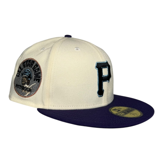 Pittsburgh Pirates "5A Series” All Star Game New Era 59Fifty Fitted Hat - Chrome White / Purple