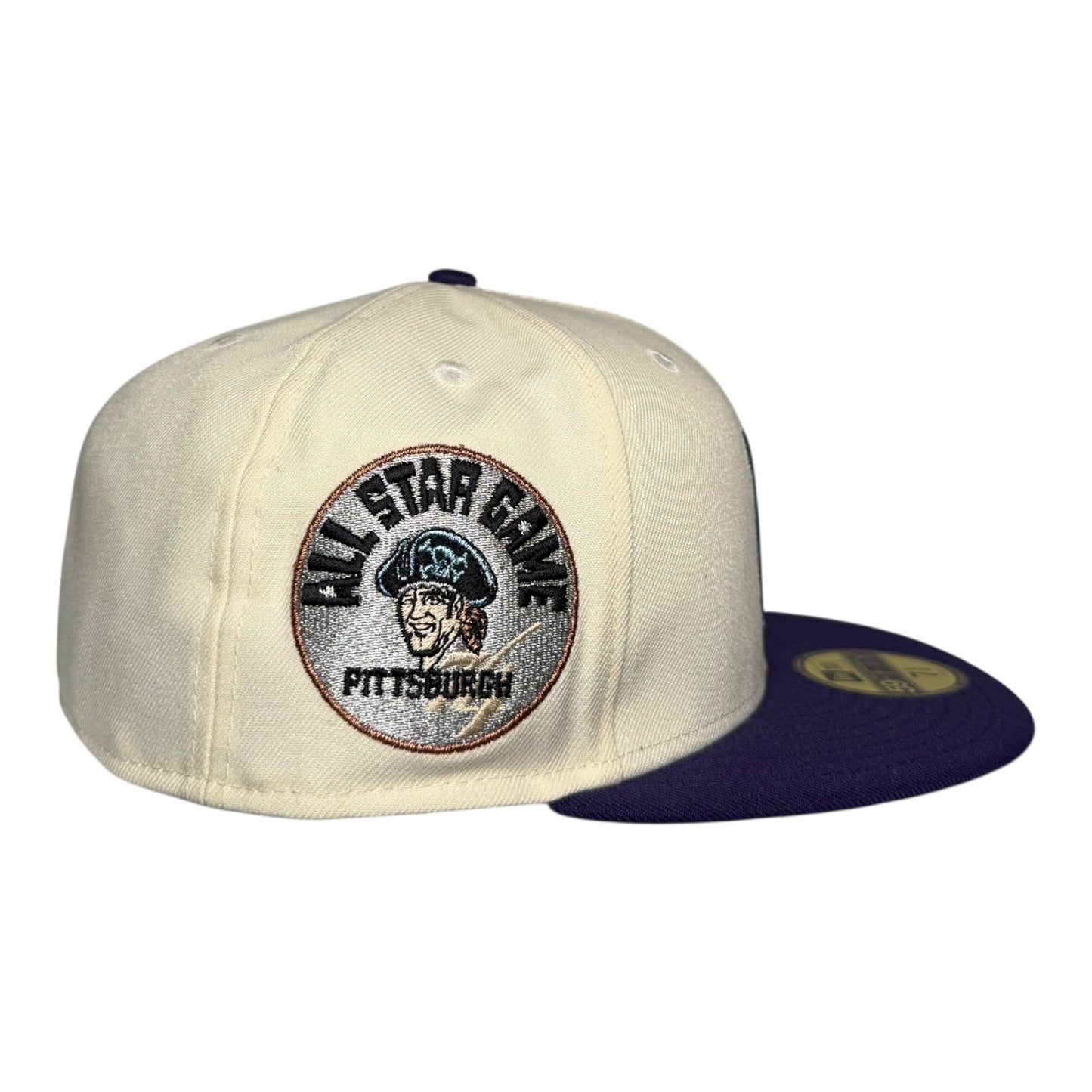 Pittsburgh Pirates "5A Series” All Star Game New Era 59Fifty Fitted Hat - Chrome White / Purple