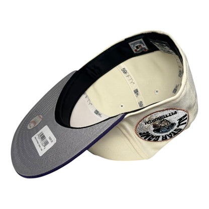 Pittsburgh Pirates "5A Series” All Star Game New Era 59Fifty Fitted Hat - Chrome White / Purple