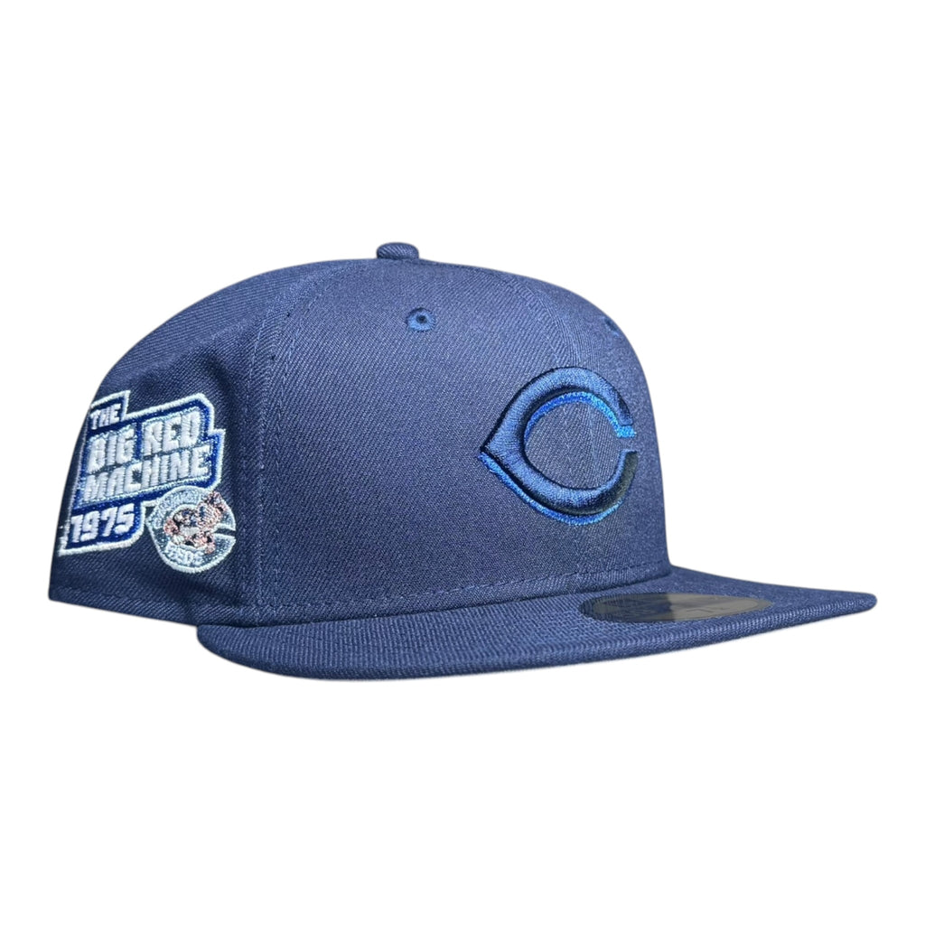 "Blue Machine" Cincinnati Red Rushmore @_t.v.b New Era 59Fifty Fitted Hat