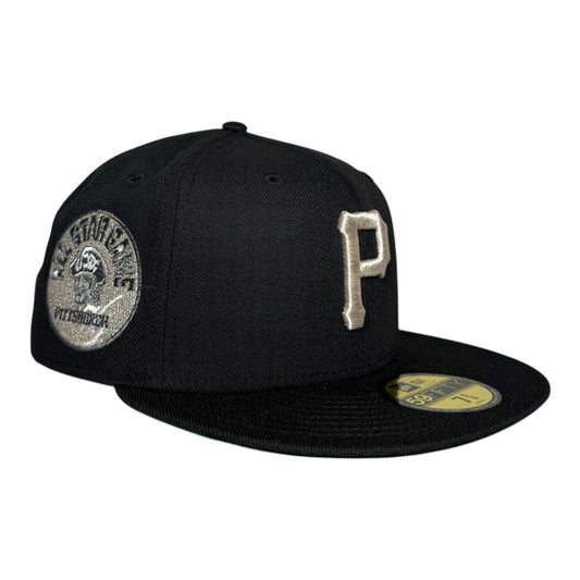 Pittsburgh Pirates 1974 All Star Game Black Silver Edition New Era 59Fifty Fitted Hat