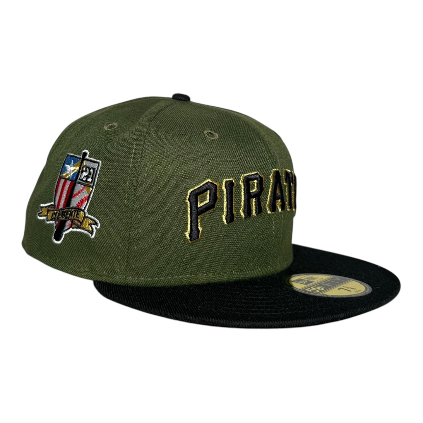 Pittsburgh Pirates Clemente Olive Green New Era 59Fifty Fitted Hat