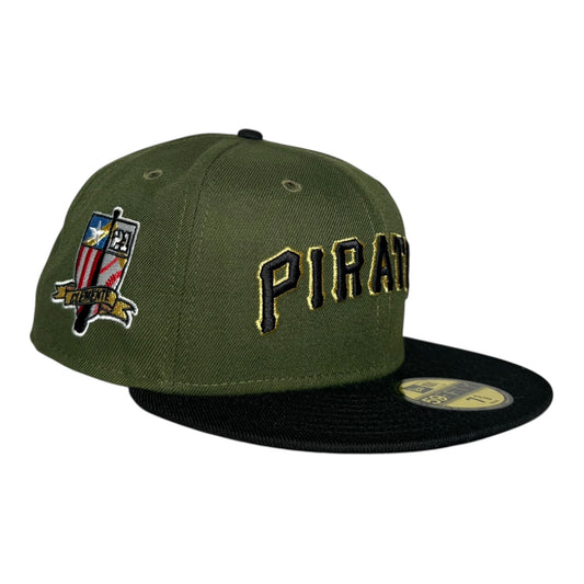 Pittsburgh Pirates Clemente Olive Green New Era 59Fifty Fitted Hat