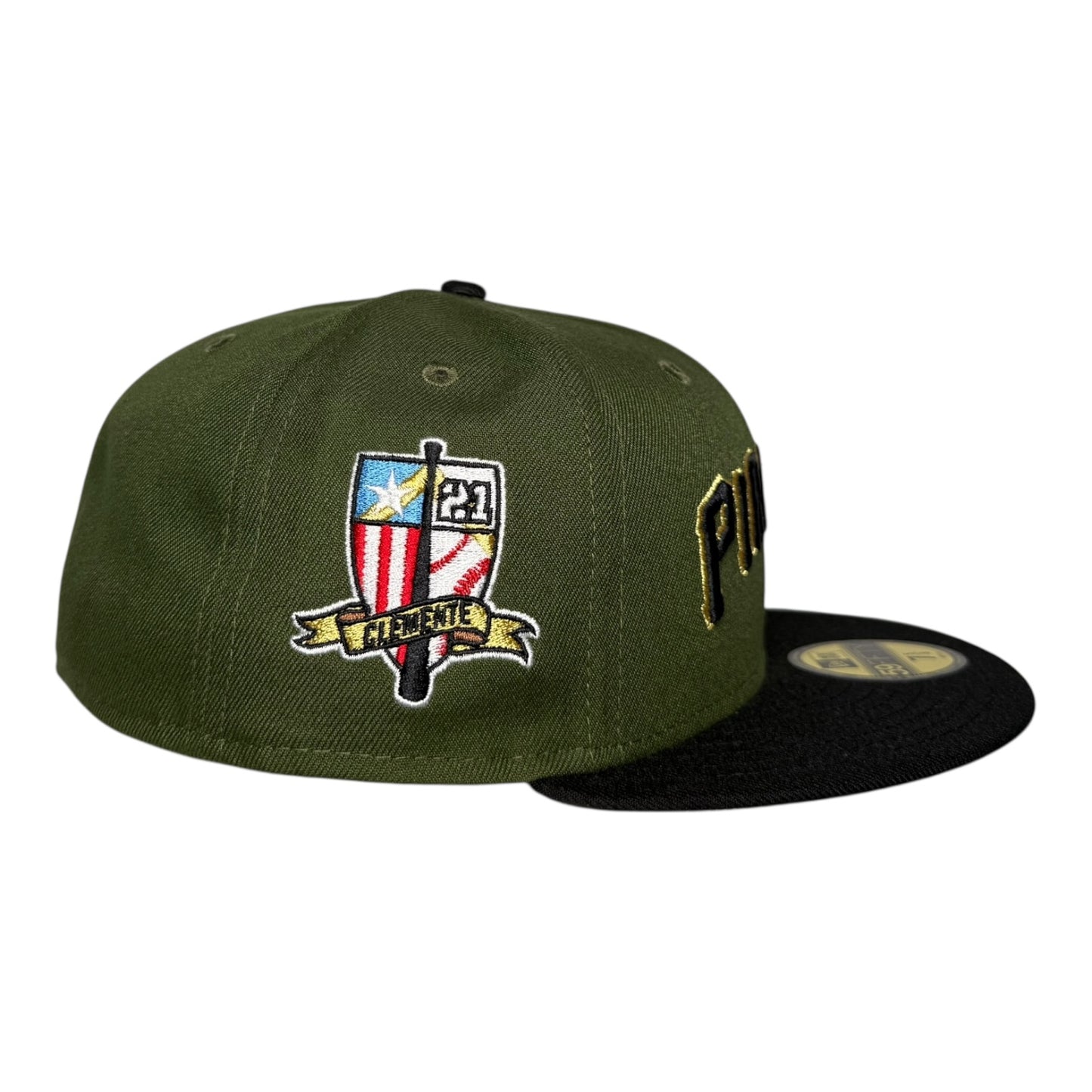 Pittsburgh Pirates Clemente Olive Green New Era 59Fifty Fitted Hat