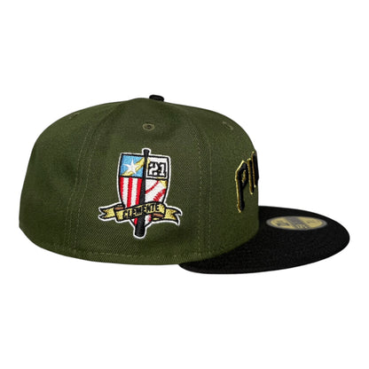 Pittsburgh Pirates Clemente Olive Green New Era 59Fifty Fitted Hat