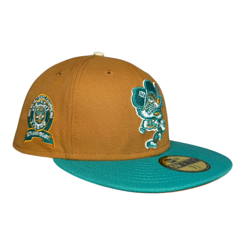 The Hat Wall Detroit Tigers "Coked Out Tiger" 50th Anniversary New Era 59Fifty Fitted Hat Camel