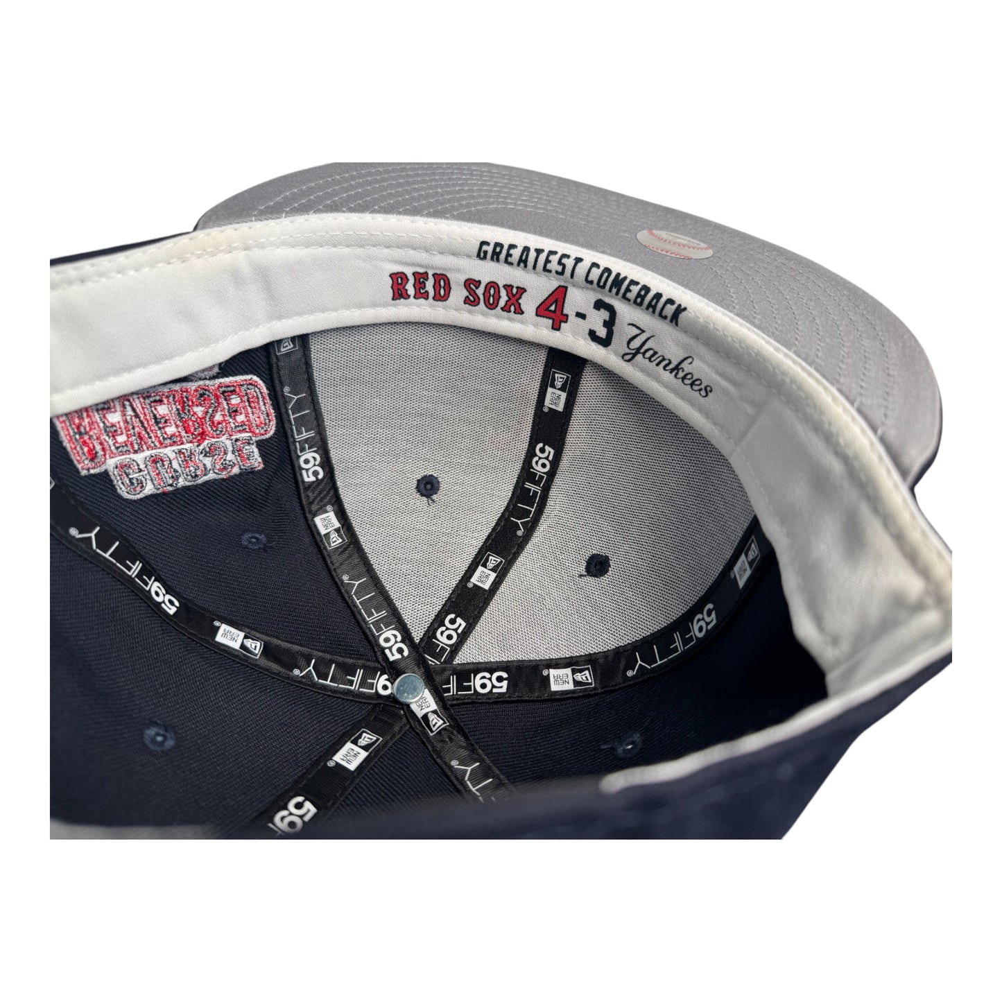 Boston Red Sox MLB Reverse The Curse 59FIFTY 'Greatest Comeback' New Era 59Fifty Fitted Hat