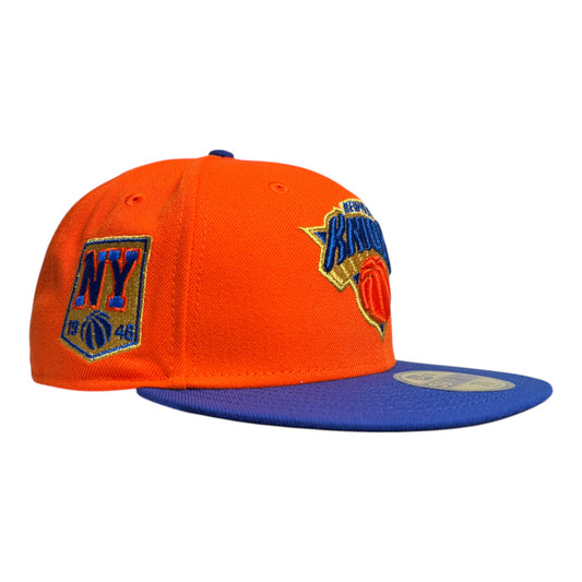 New York Knicks 1946 Rush Orange/Majestic Blue 59Fifty New Era
