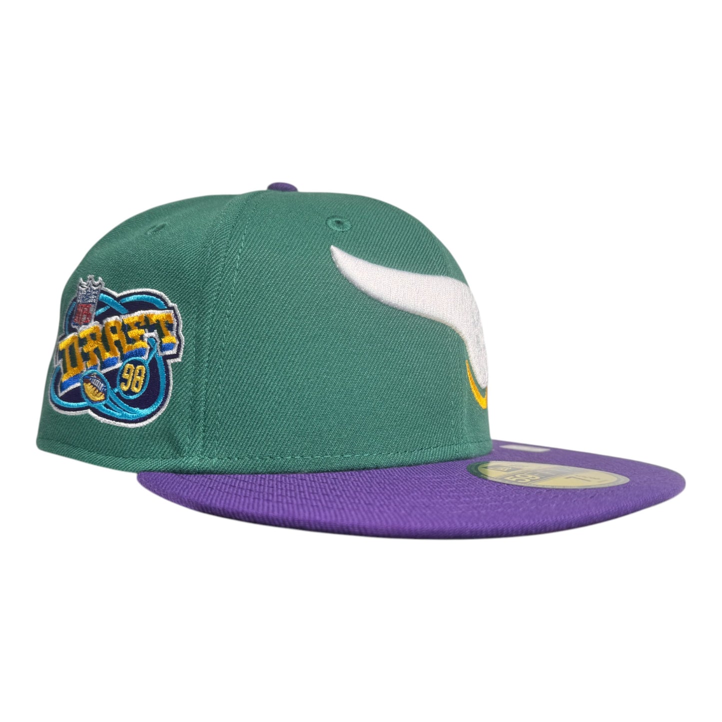 Minnesota Vikings Green Purple Two Tone 1998 Draft SP New Era 59Fifty Fitted