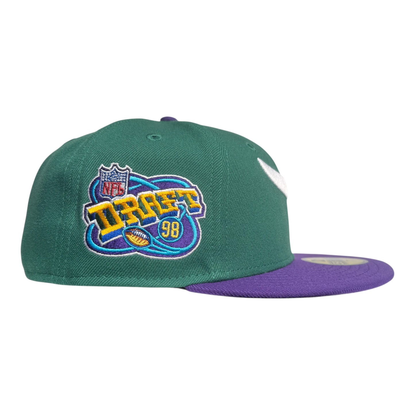 Minnesota Vikings Green Purple Two Tone 1998 Draft SP New Era 59Fifty Fitted