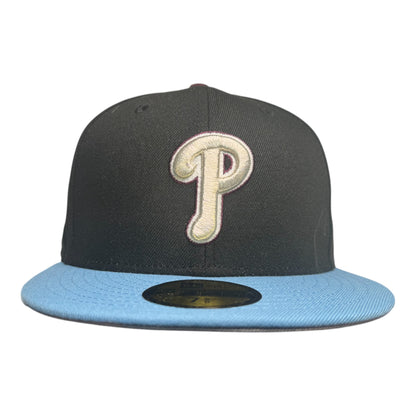 Philadelphia Phillies 1970 All Star Game Black/Sky Blue New Era 59Fifty Fitted Hat