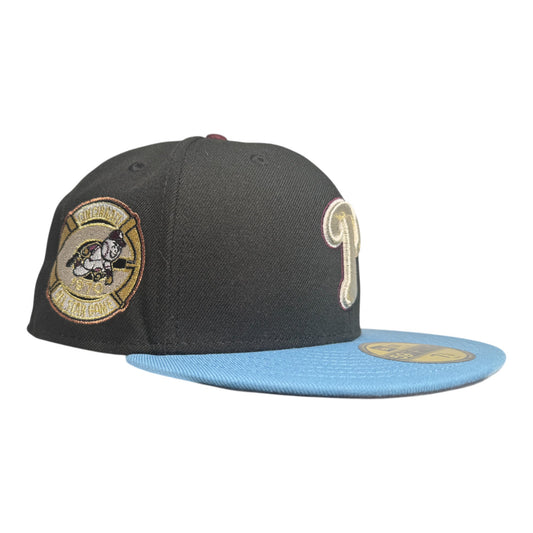 Philadelphia Phillies 1970 All Star Game Black/Sky Blue New Era 59Fifty Fitted Hat