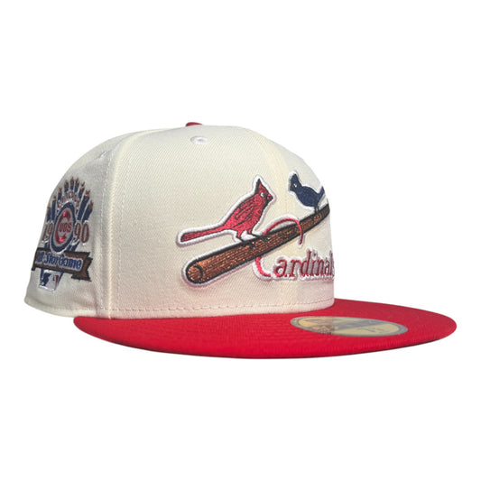 St Louis Cardinals 1990 All Star Game Patch Green UV New Era 59Fifty Fitted Hat