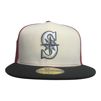 Seattle Mariners 40th Anniversary Chrome White/Black 59Fifty New Era