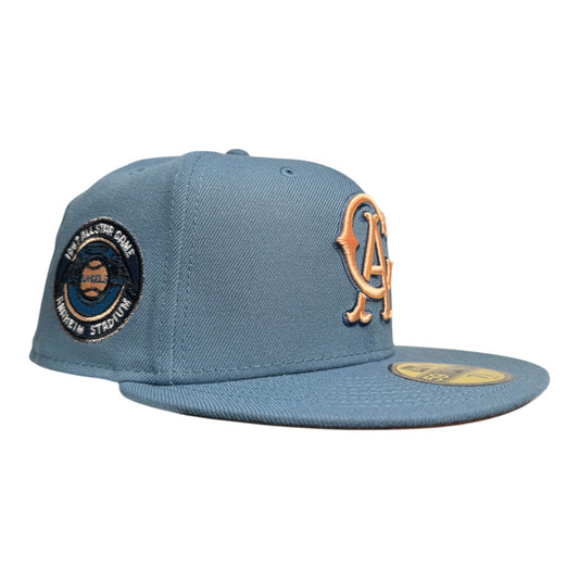 California Angels All Star Game 1967 Indigo Peach Edition New Era 59Fifty Fitted Hat