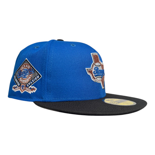 Texas Rangers Arlington Stadium Azure Copper Two Tone Edition New Era 59Fifty Fitted Hat