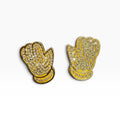 The Iced Out Gloves @copshopthrift x @ bonezbrimz (Gold)