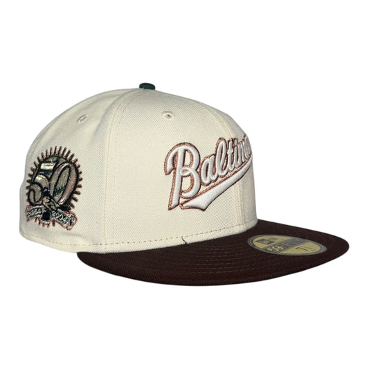Baltimore Orioles 50th Anniversary "50 grams 2.0" Rushmore New Era 59Fifty Fitted Hat