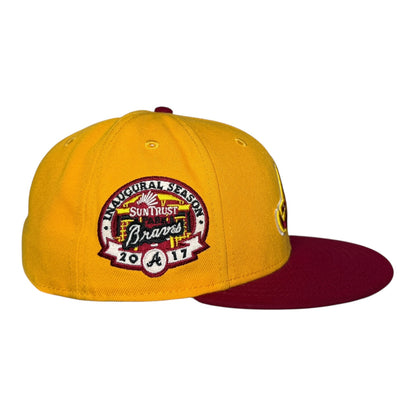 Atlanta Braves 2017 Inaugural Season Rushmore Hat Club New Era 59Fifty Fitted Hat