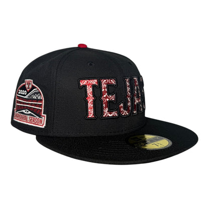 Texas "Tejas" Rangers NewEra 59Fifty Fitted Hat - Black