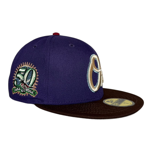 Baltimore Orioles 50th Anniversary "RushMore Dreams Part. II" Grey UV Rushmore New Era 59Fifty Fitted Hat
