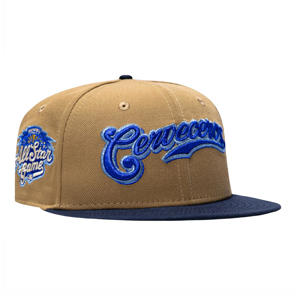 New Era Milwaukee Brewers Hoy Se Bebe Pack Hat Club 59Fifty Fitted Hat
